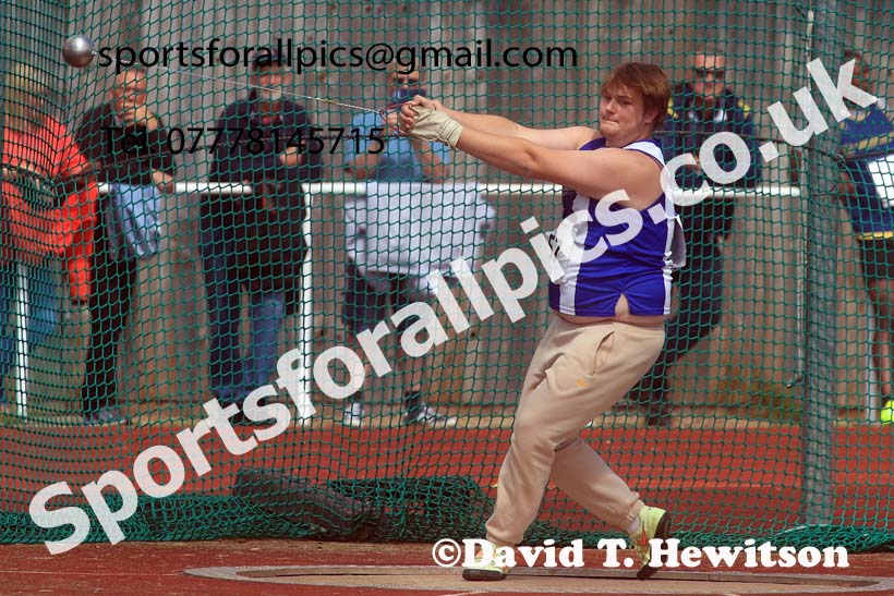 Senior Mens hammer, 2024 Northern Senior and Under-20s Track and Field Champs, Middlesbrough.  Photo: David T. Hewitson/Sports for All Pics